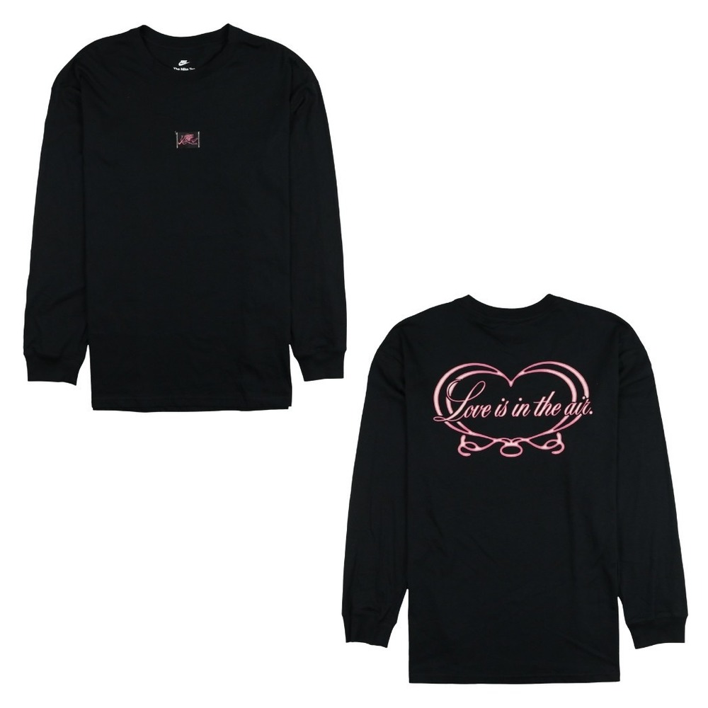 NIKE Sportswear Love Is In The Air Long Sleeve Shirt XL Black Loose IO9760 010